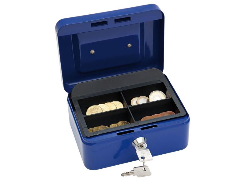 WEDO Geldkassette 5 Fächer, Blau Geldkassette