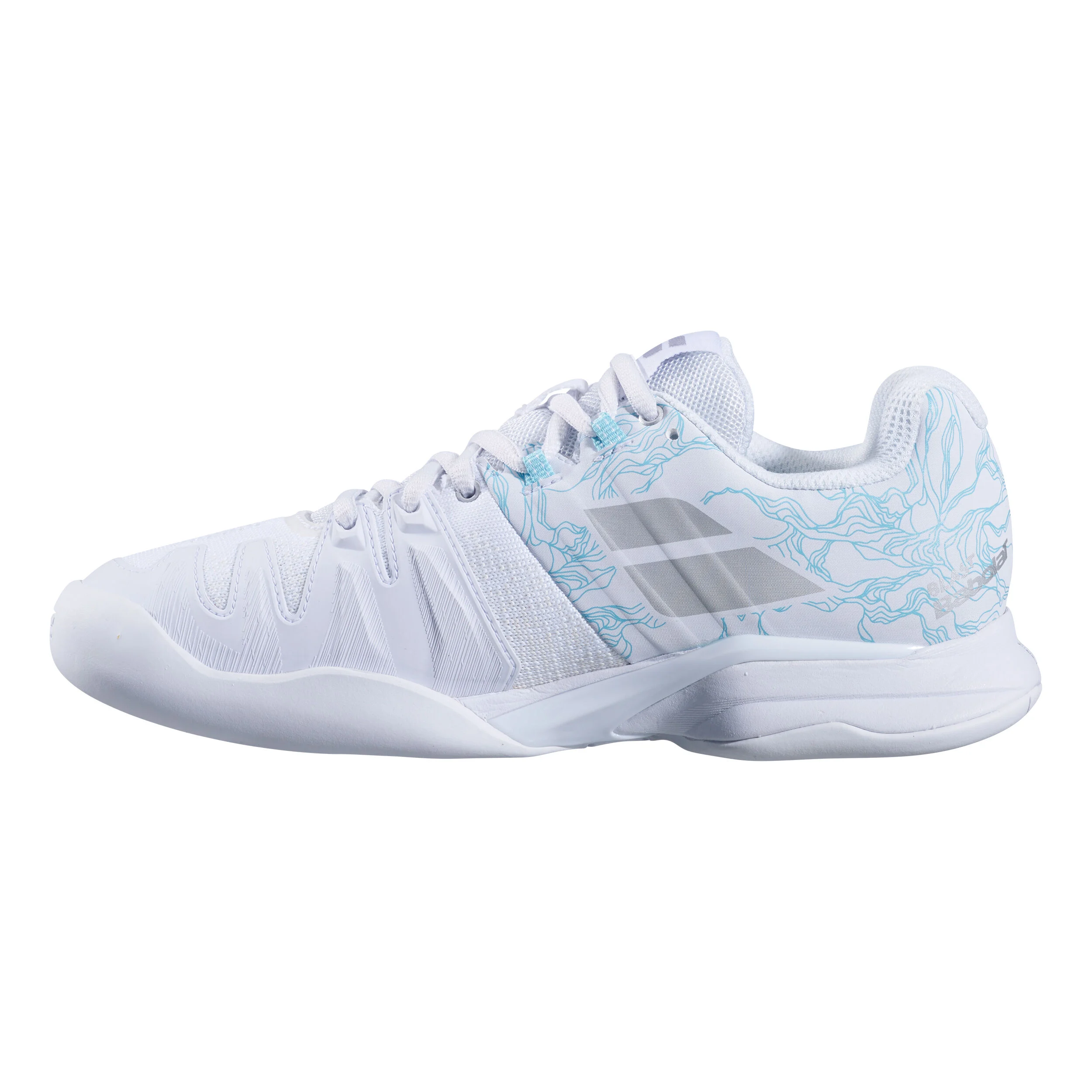 Babolat Propulse Blast Chaussure Moquette Femmes - Blanc , Bleu Clair