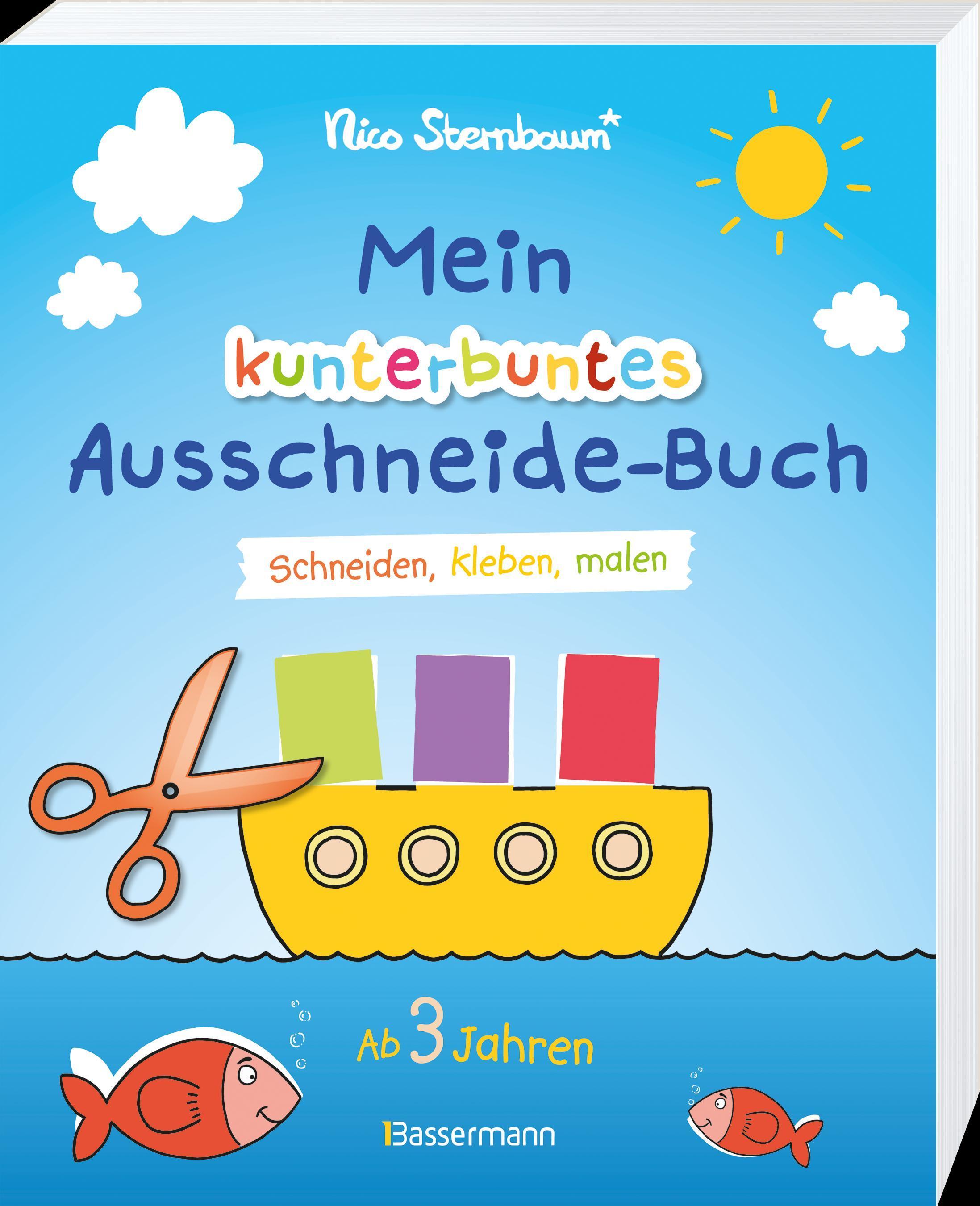 Mein kunterbuntes Ausschneide-Buch. Schneiden, kleben, malen ab 3 Jahren