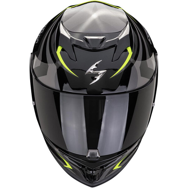 Scorpion - Casque Exo-520 Evo Air Terra Noir / Argent / Jaune fluo