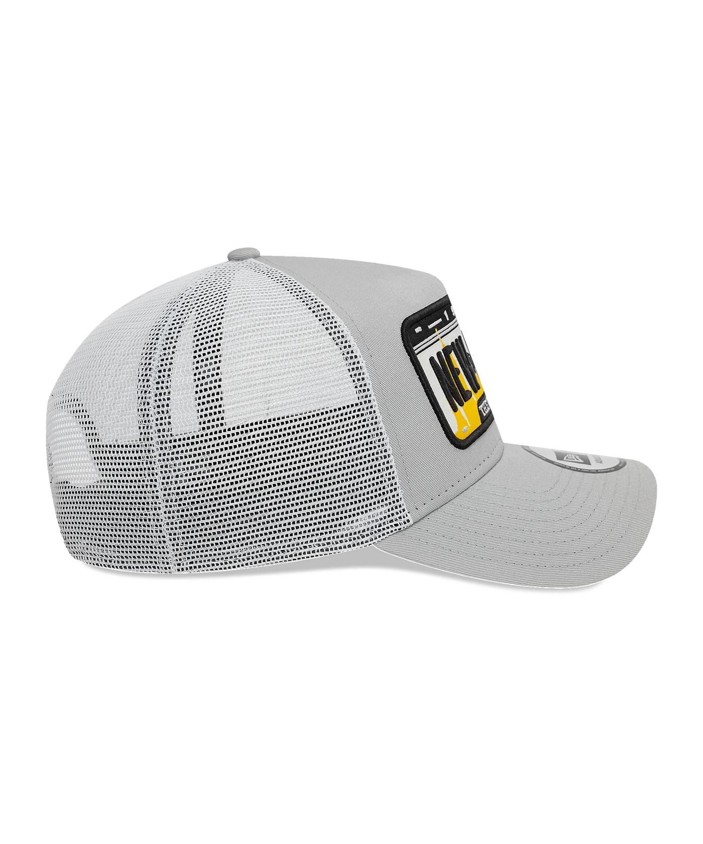 New Era New York Plate Trucker Cap Grau