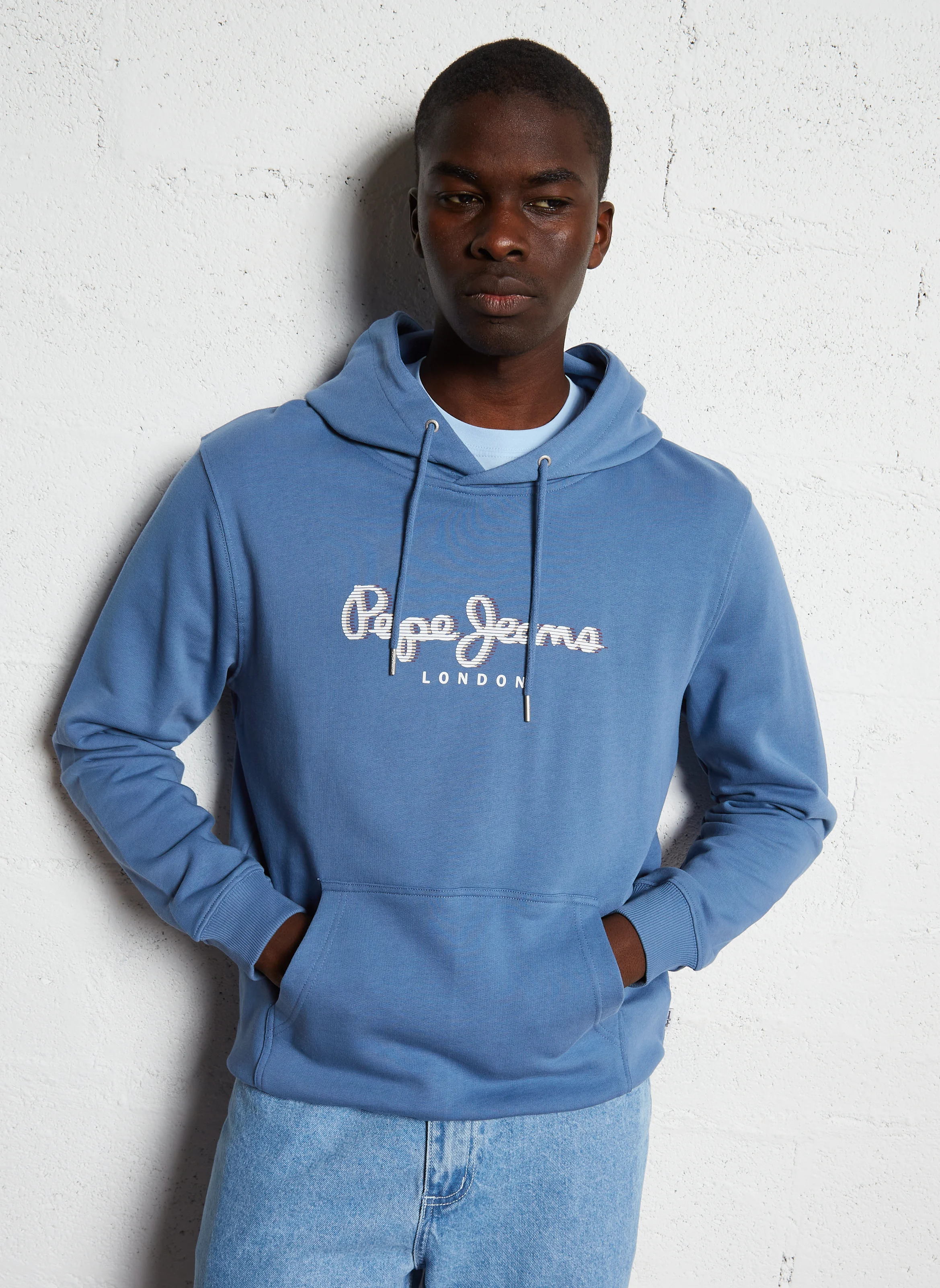 SAUL - Sweat en coton | Bleu