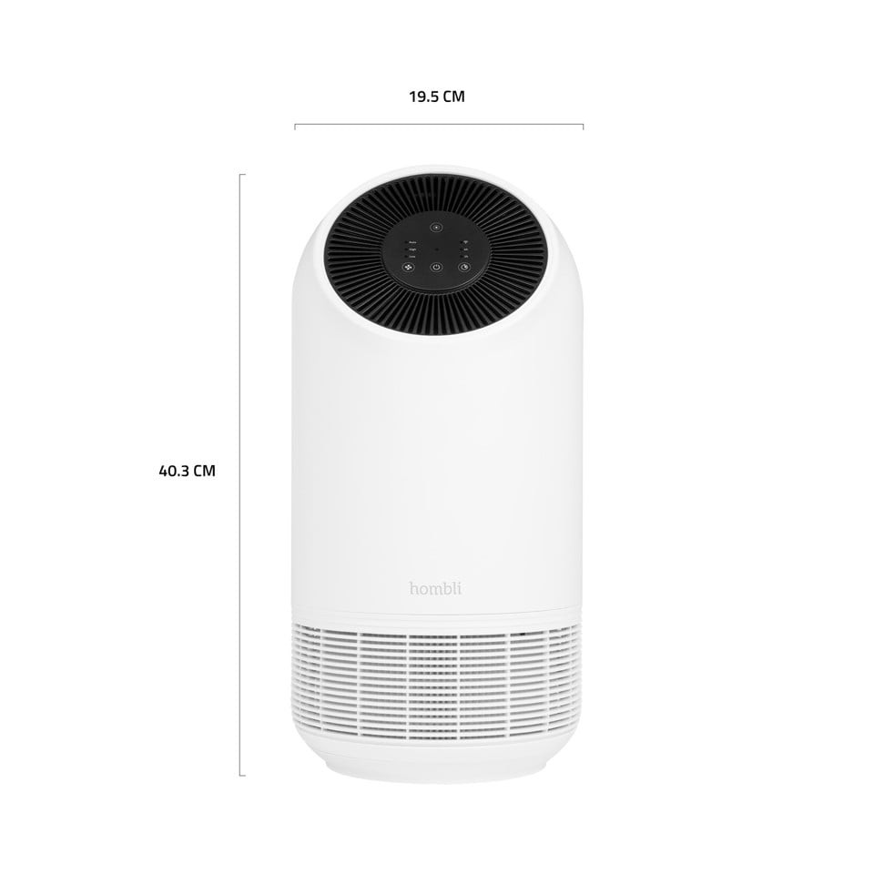 Hombli - Smart Air Purifier, White - Bundle with extra filter
