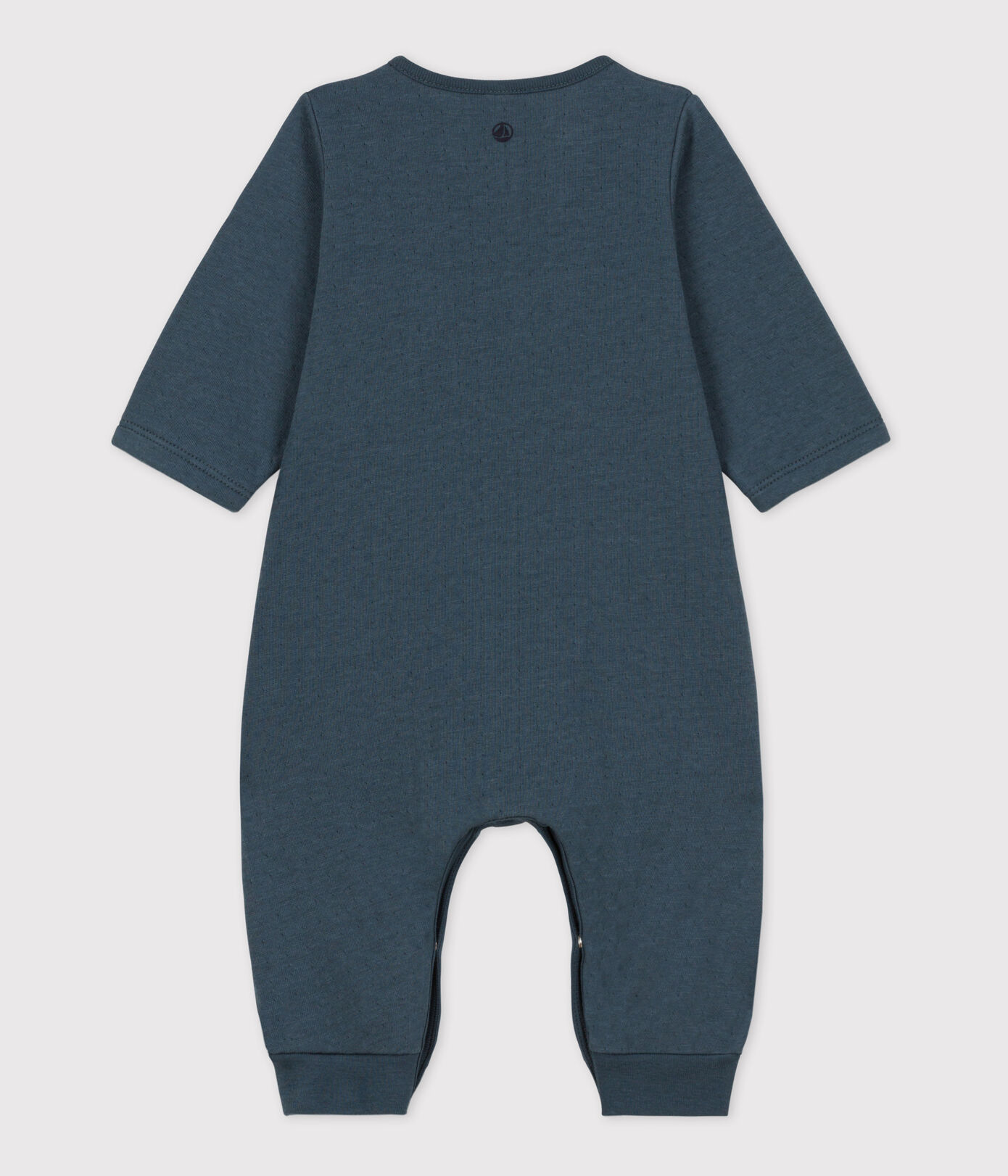 Combinaison longue unie en tubique bio bébé