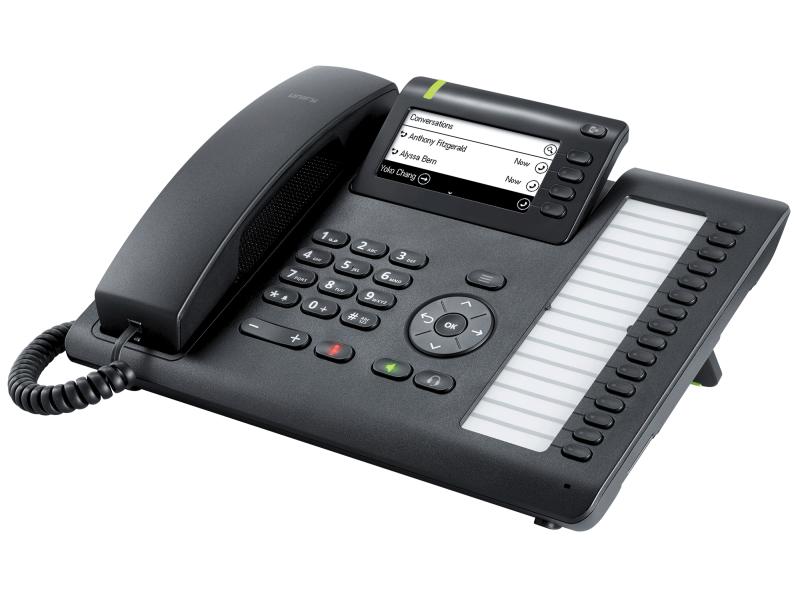 MITEL Tischtelefon CP400 Schwarz PoE-fähiges VoIP-Tischtelefon