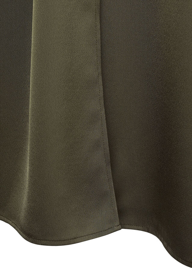 MANGO Combined satin effect dress Beige - khaki