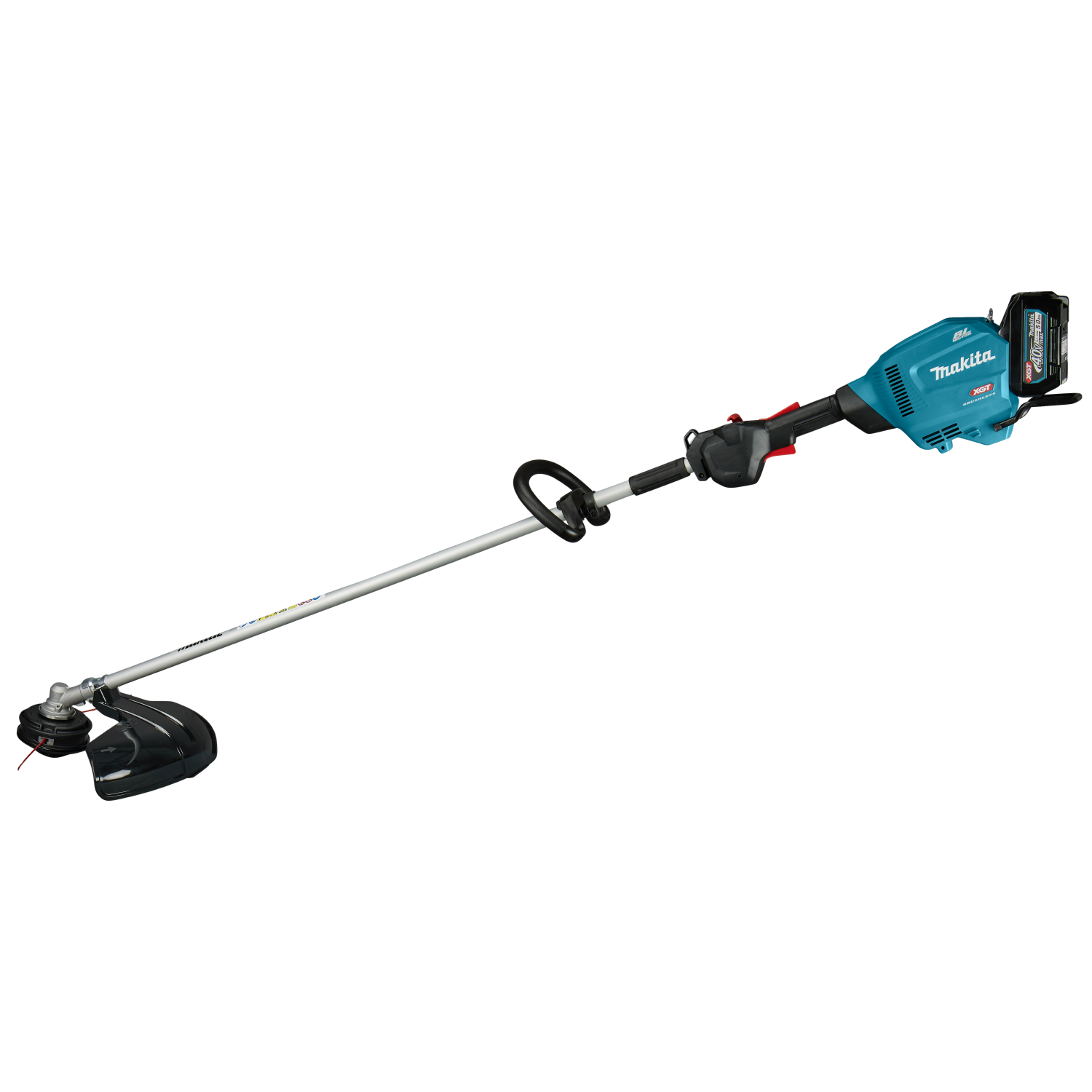Makita UR014GT201 XGT 40 V Max Li-ion accu Bosmaaier set (2x 5,0Ah accu) - D-greep - 450mm