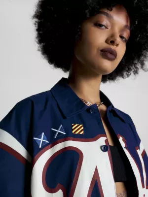 Camisa de manga curta com logotipo College NY