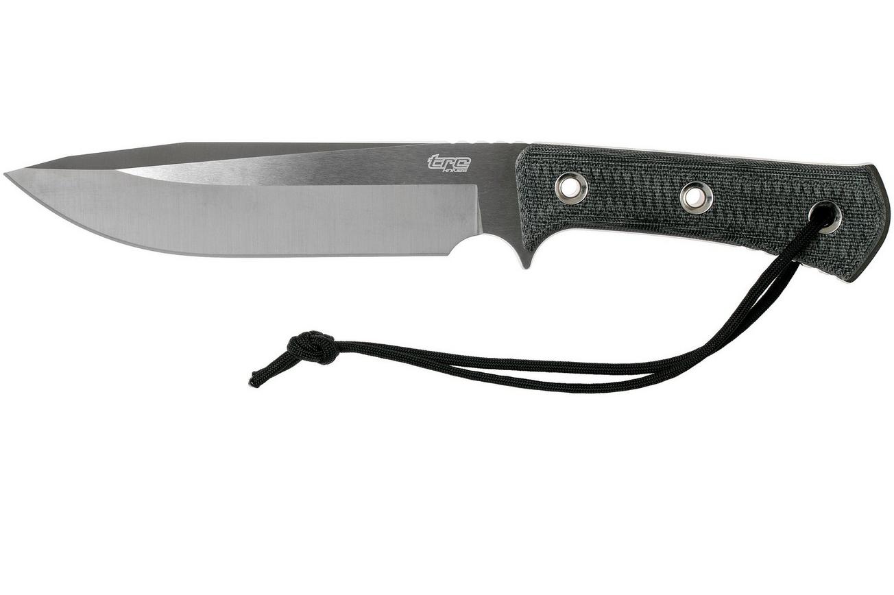TRC Knives Apocalypse, Elmax, Black Canvas Micarta, survivalmes