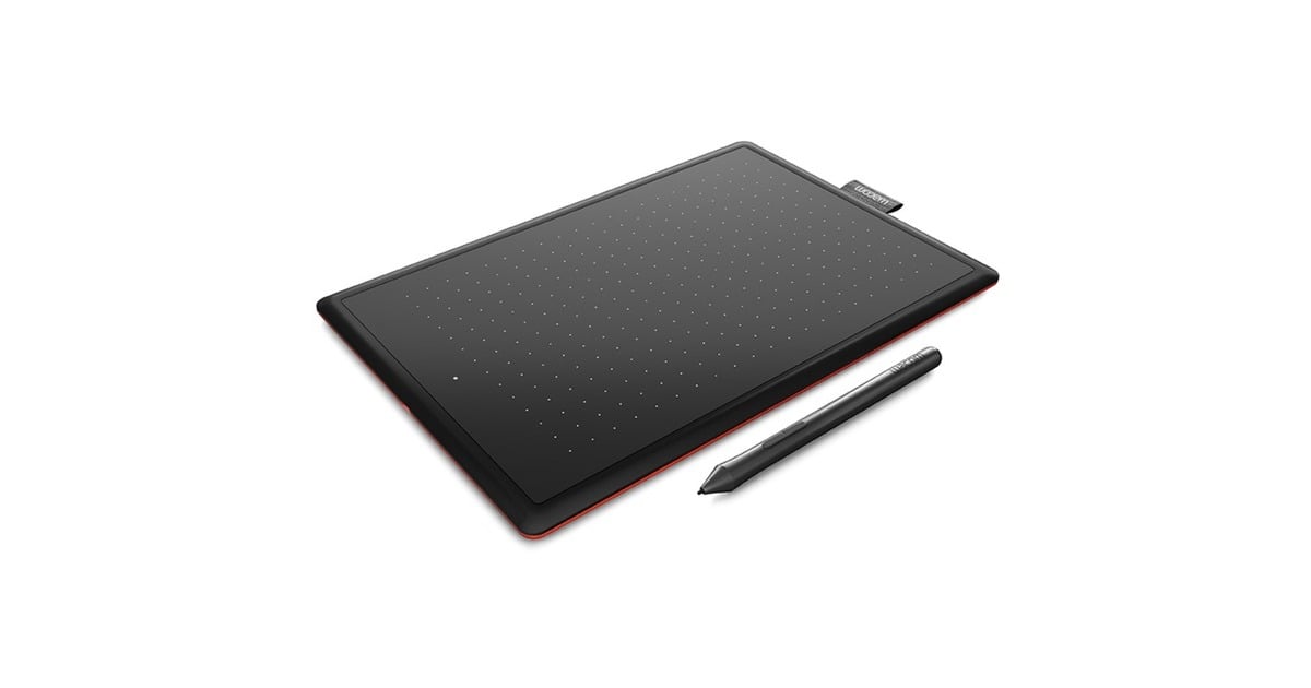 WacomOne by Wacom, small tekentablet  (Zwart/rood)