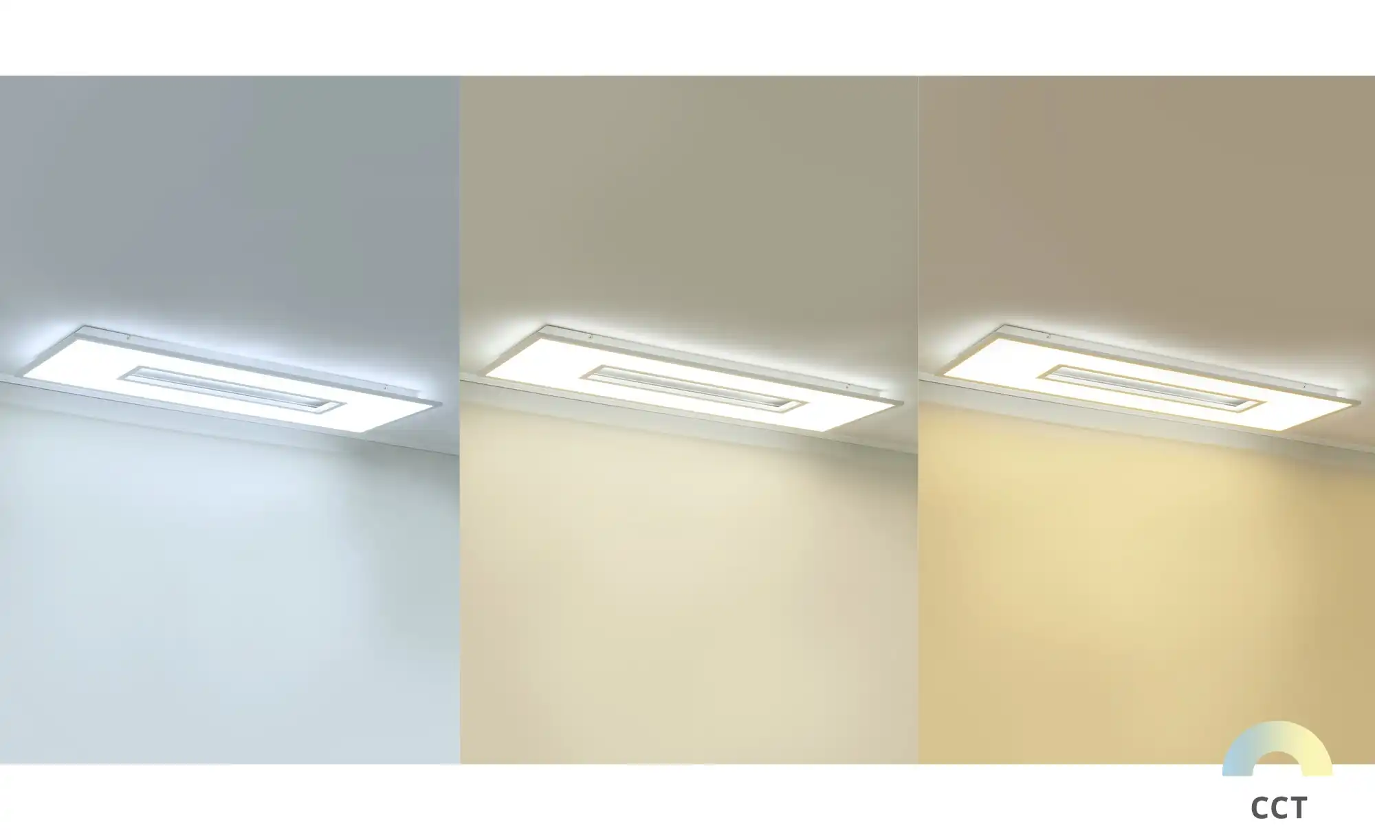 Paul Neuhaus LED-Deckenleuchte, 1-flammig, Weiß mit Backlight