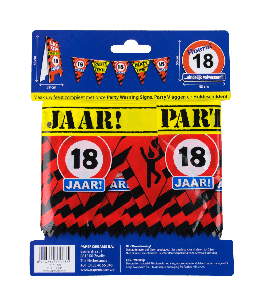 Afzetlint 18 Jaar 12m