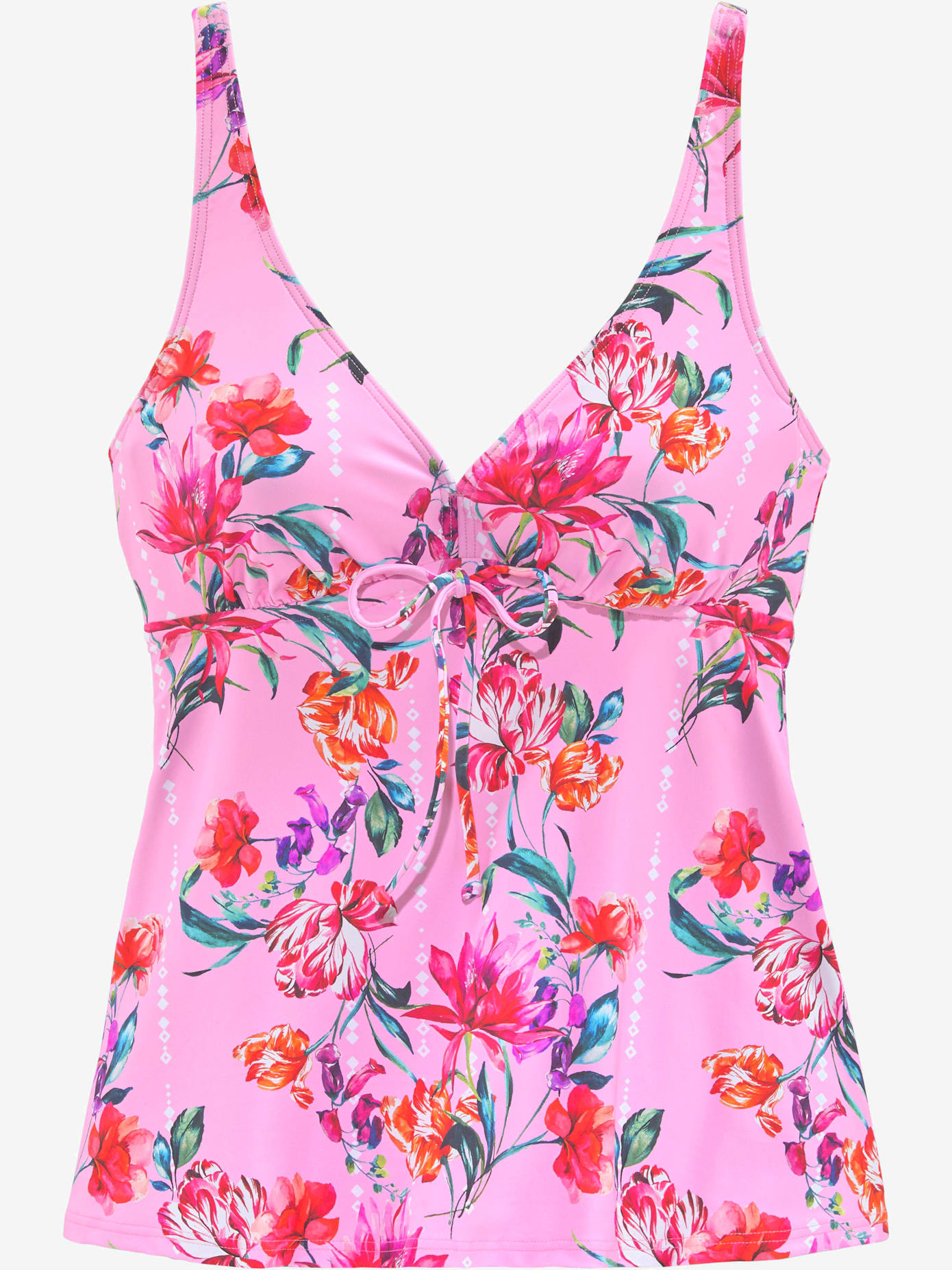 Haut de maillot de bain à armatures imprimé floral moderne