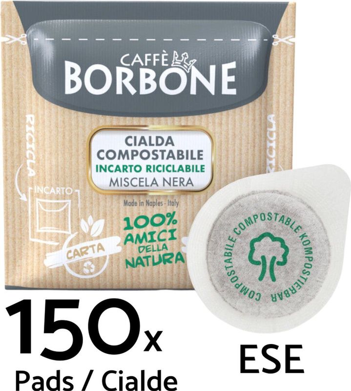 Caffè Borbone - Nera - ESE Koffiepads - 150 stuks - Italiaanse Espresso
