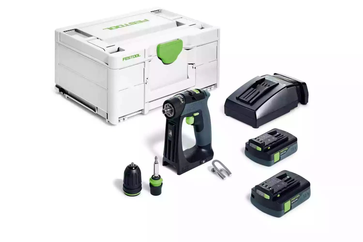 Festool CXS 18 C 3,0-Set 18V Li-Ion accu schroefboormachine (2x 3,0Ah) in systainer - 40Nm