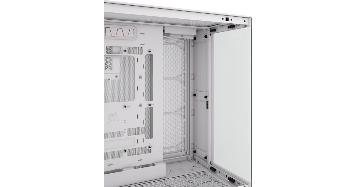 Corsair6500X midi tower behuizing  (Wit | 4x USB-A | 1x USB-C | Tempered Glass)