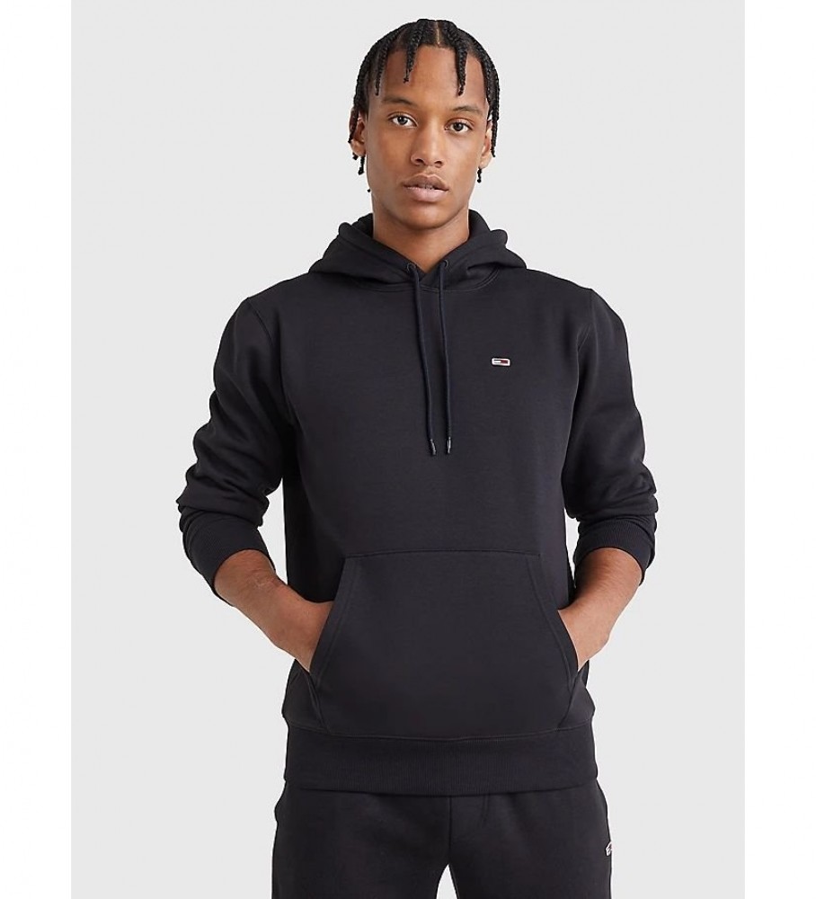 Moletom com capuz Tommy Jeans TJM Regular Fleece, preto