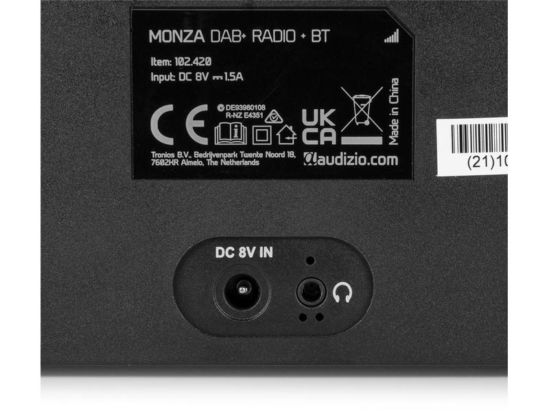 Audizio DAB  Radio Monza Schwarz Portables DAB  Radio mit FM-Funktion und Bluetooth-Konnektivität