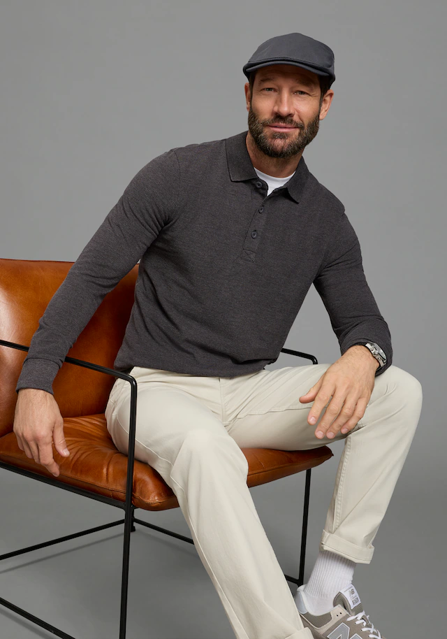 Man's World Poloshirt in Pique´ Qualität