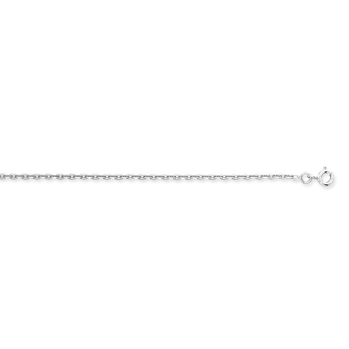 Chaine Brillaxis forcat or blanc 18 carats 1.7 mm