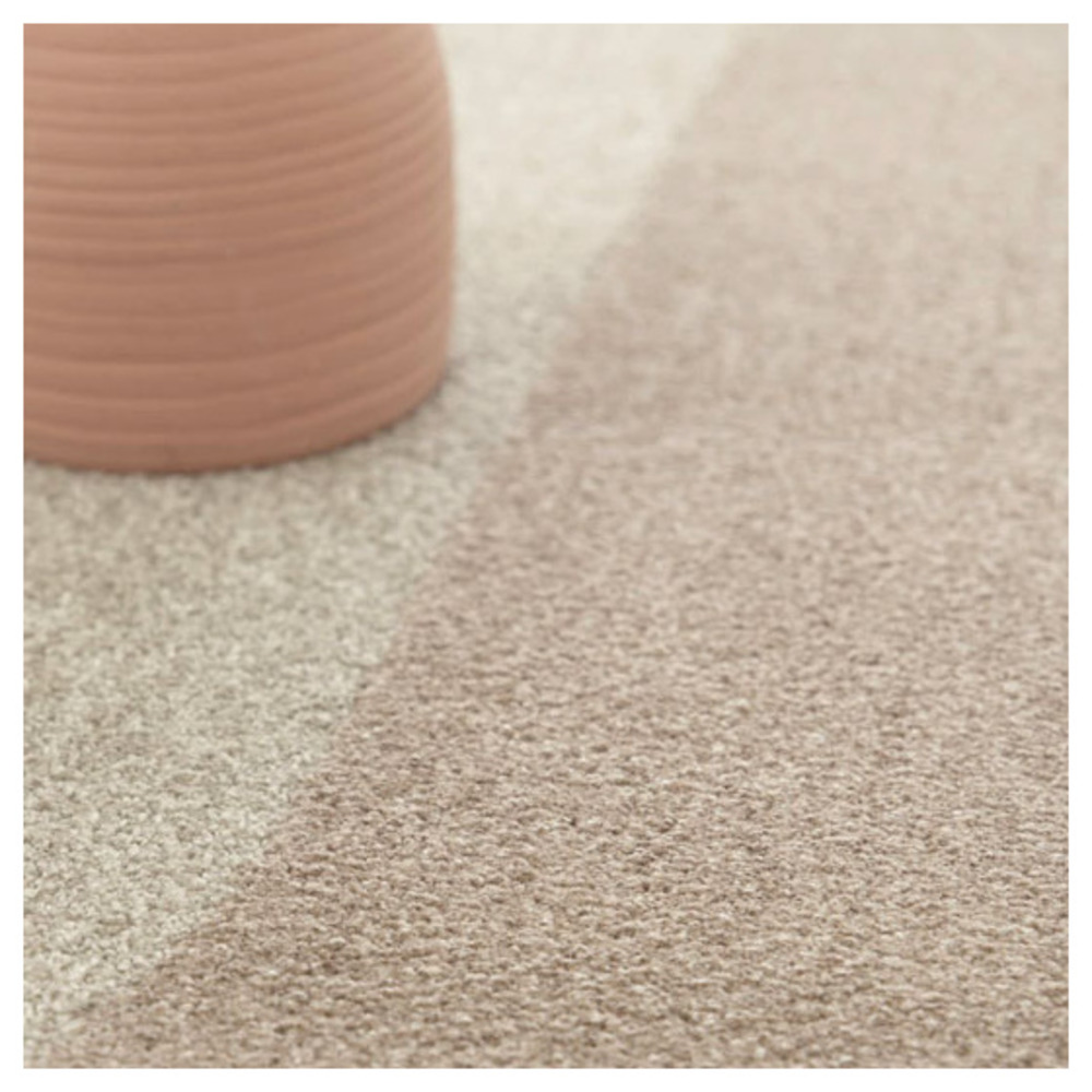 Tapis intérieur géométrique - milano vintage - marron et beige - 120 x 170 cm