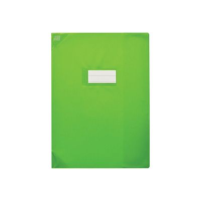 Oxford Strong Line - Protège cahier sans rabat - 24 x 32 cm - vert opaque