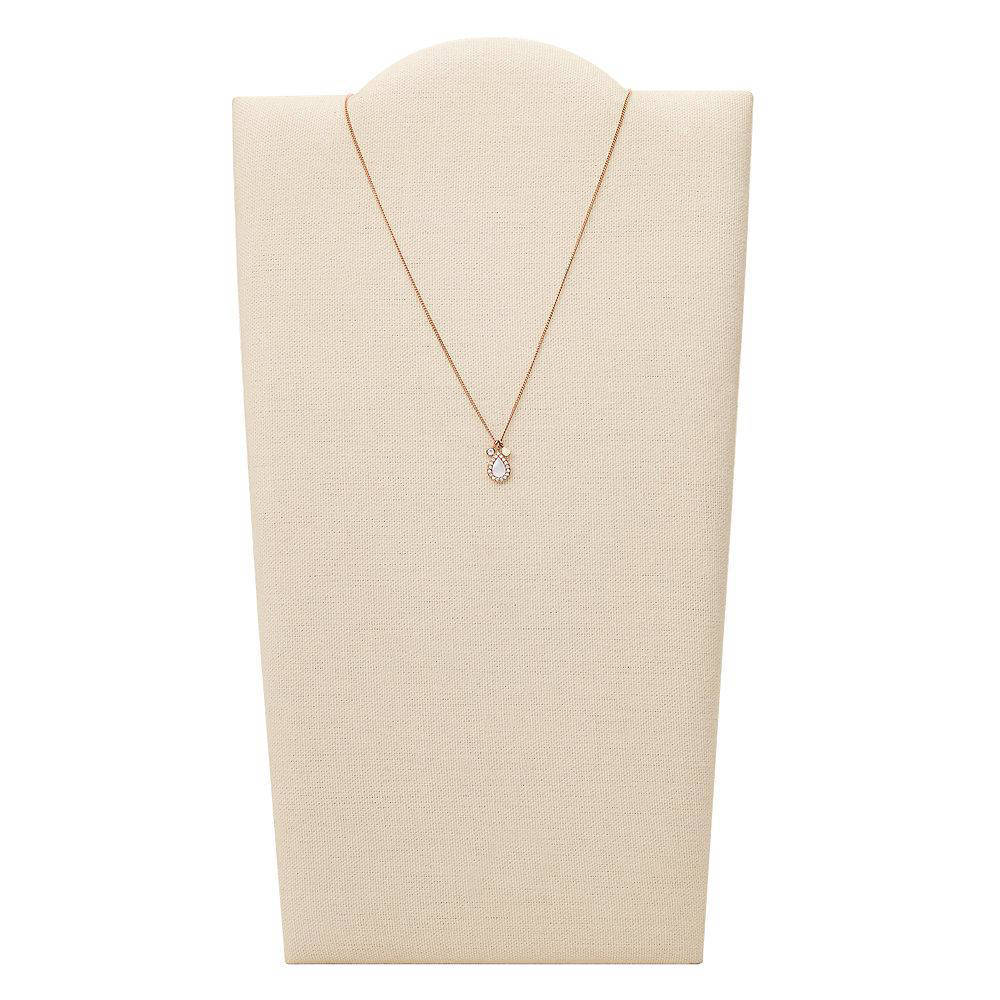 Fossil collier + oorbellen JF04029791 Stevie roségoudkleurig