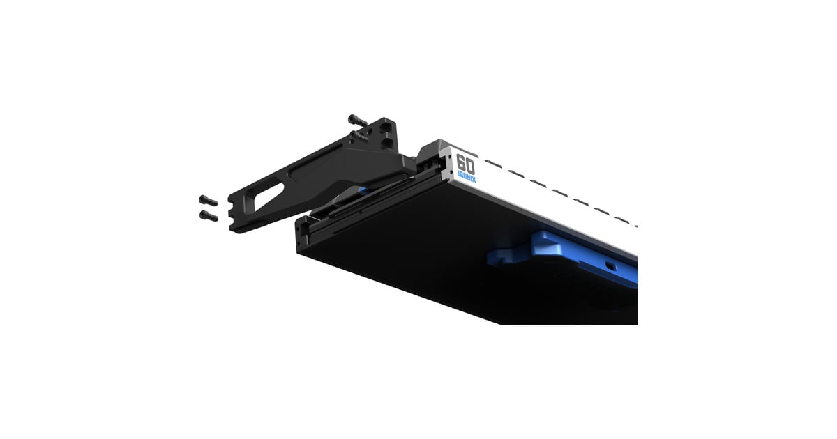 IqunixEZ60 Magnetic Switch Gaming HE Keyboard, gaming toetsenbord  (Zwart/blauw, US lay-out, US-International, Gateron Star Trail, 60%, RGB, Double Shot PBT Keycaps)