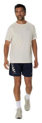 Maillot manches courtes Asics Icon Beige Homme