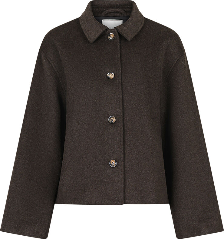 Neo Noir Hamra Wool Jacket Chocolate brown