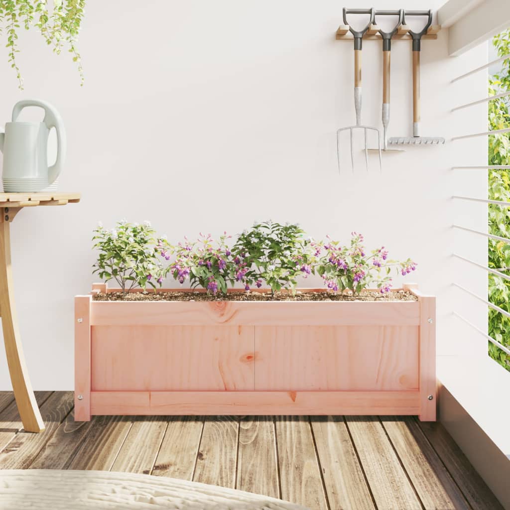 Jardinière 90x31x31 cm bois massif douglas