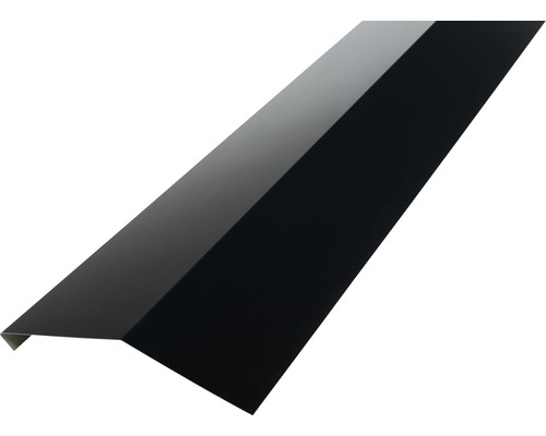 PRECIT gootbeugel zonder druiprand, gitzwart RAL 9005, 1000 mm x 90 mm x 108 mm (materiaaldikte = 0,5 mm)