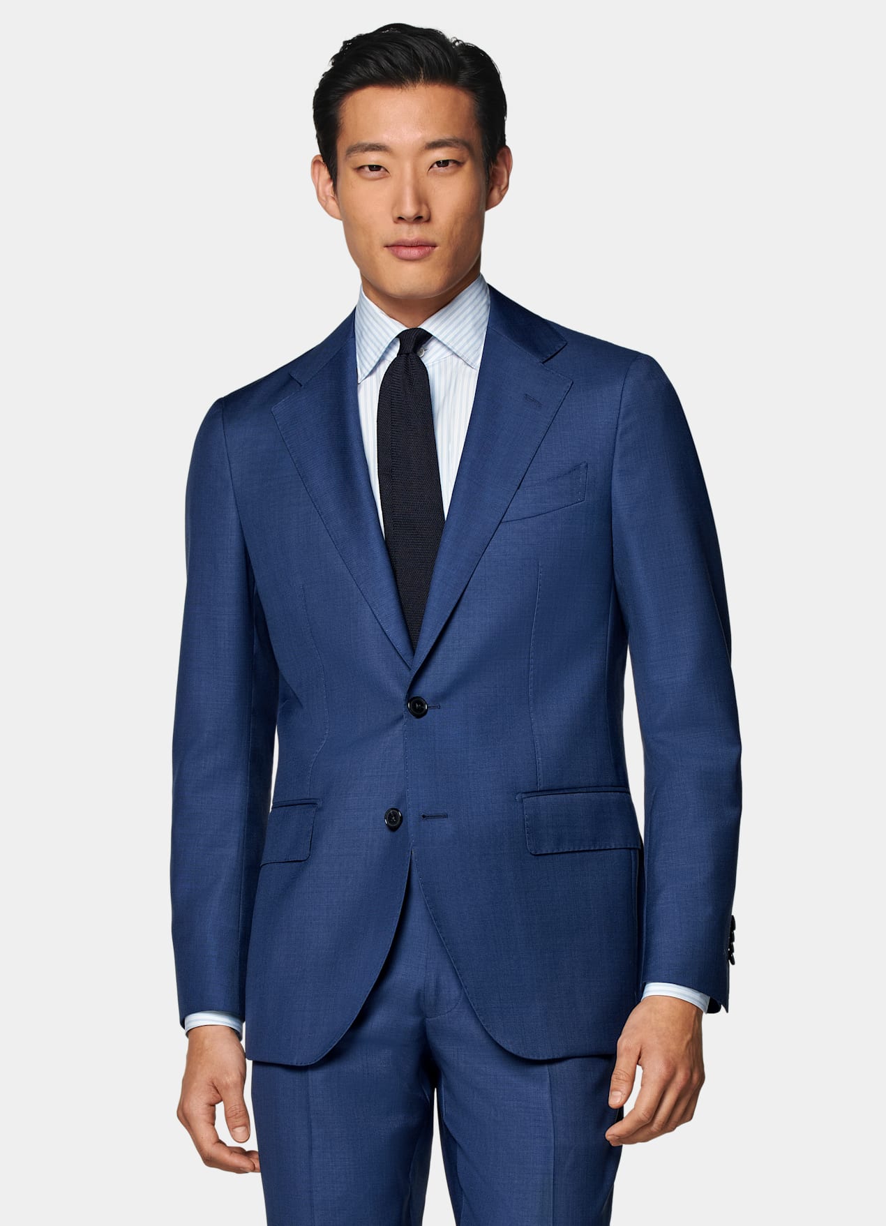 Veste de costume Havana coupe Tailored bleu moyen