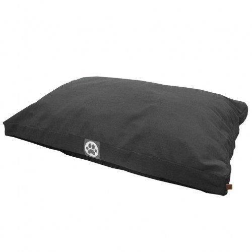 Cama de lona cinza para cachorro