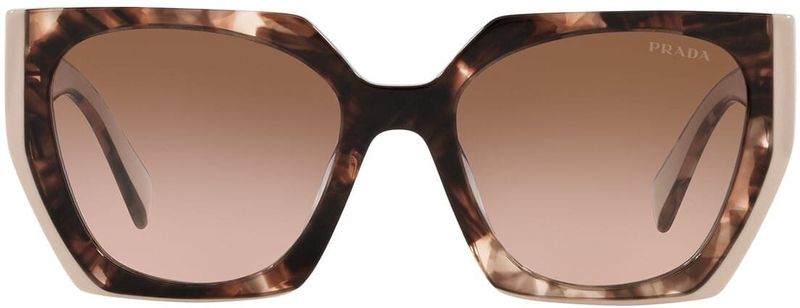 Prada - Vierkante Zonnebril - Zwart - Acetaat