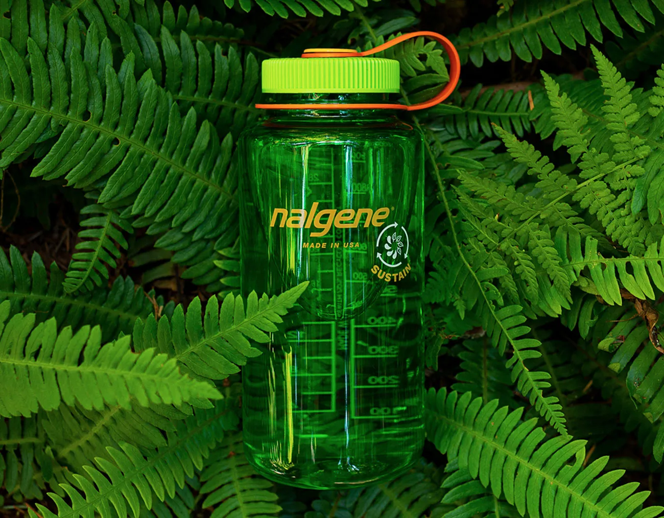 Nalgene 1L Wide Mouth Sustain Green Turquoise