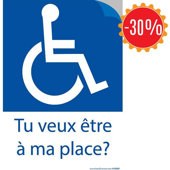 Autocollant - Tu veux être à ma place ? lot de 20