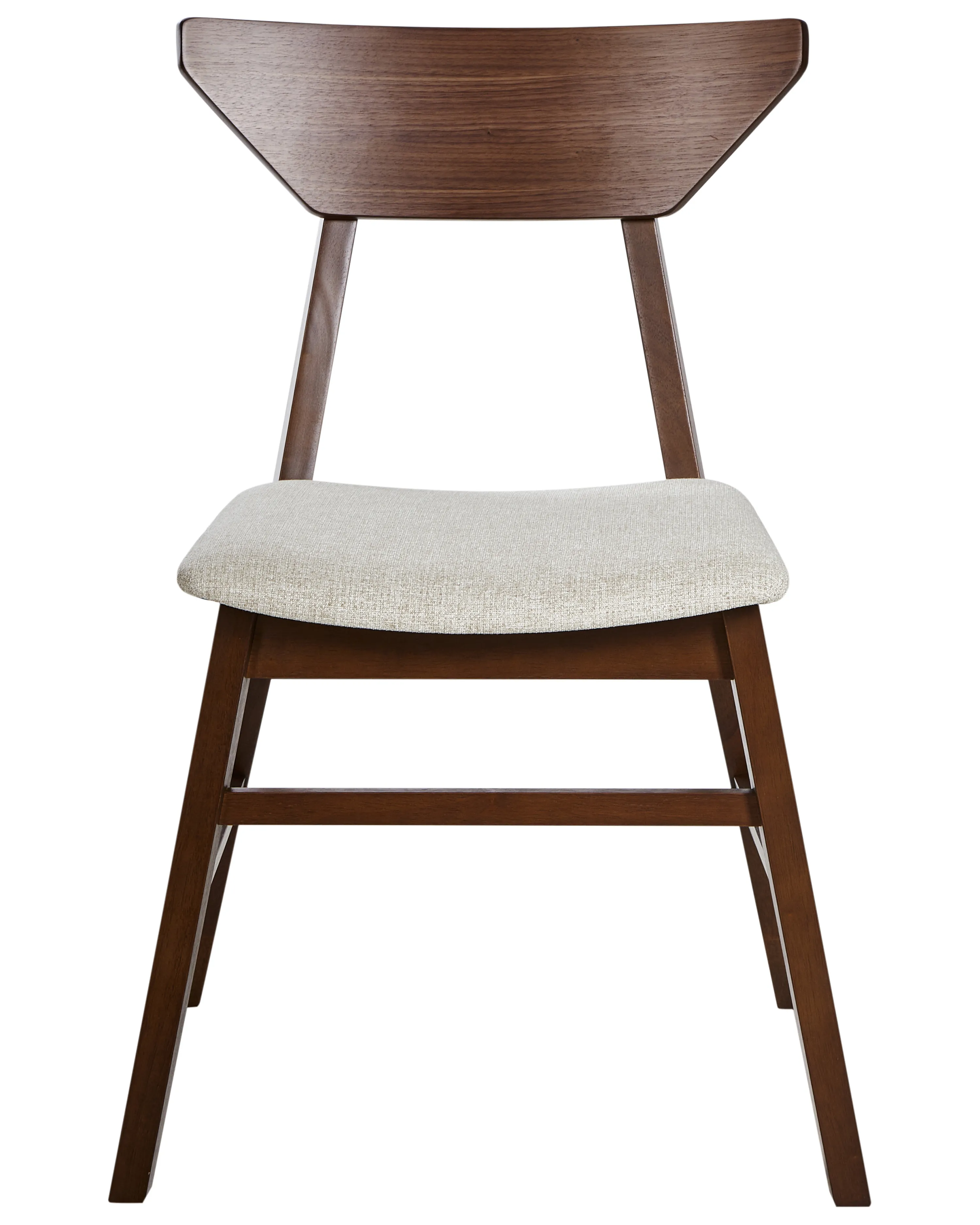 Set van 2 eetkamerstoelen HOPKINS Hout Donkerbruin