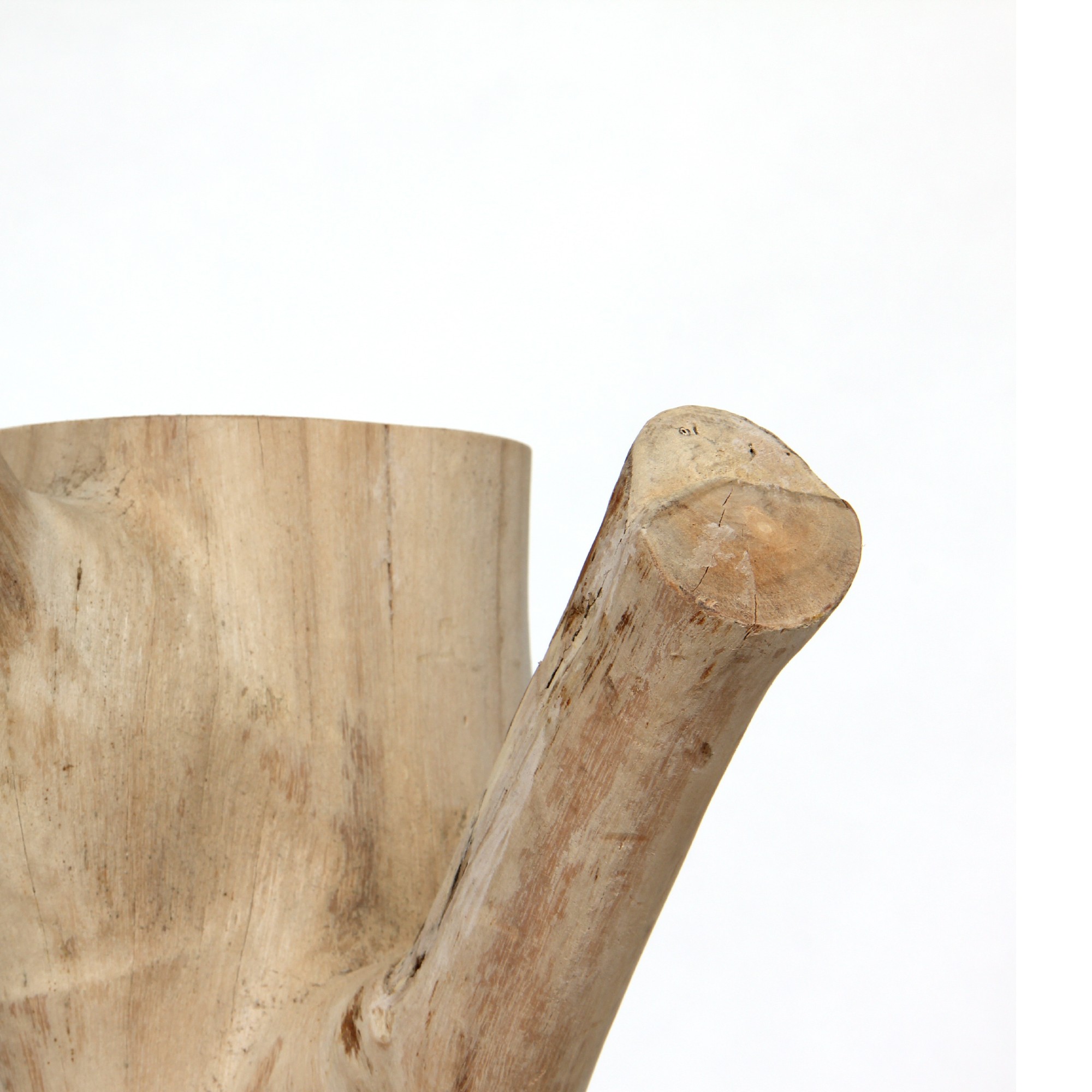 Garderobenbaum zur Wandmontage, natur, T 25 cm, B 25 cm, H 90-110 cm von fischer's lagerhaus