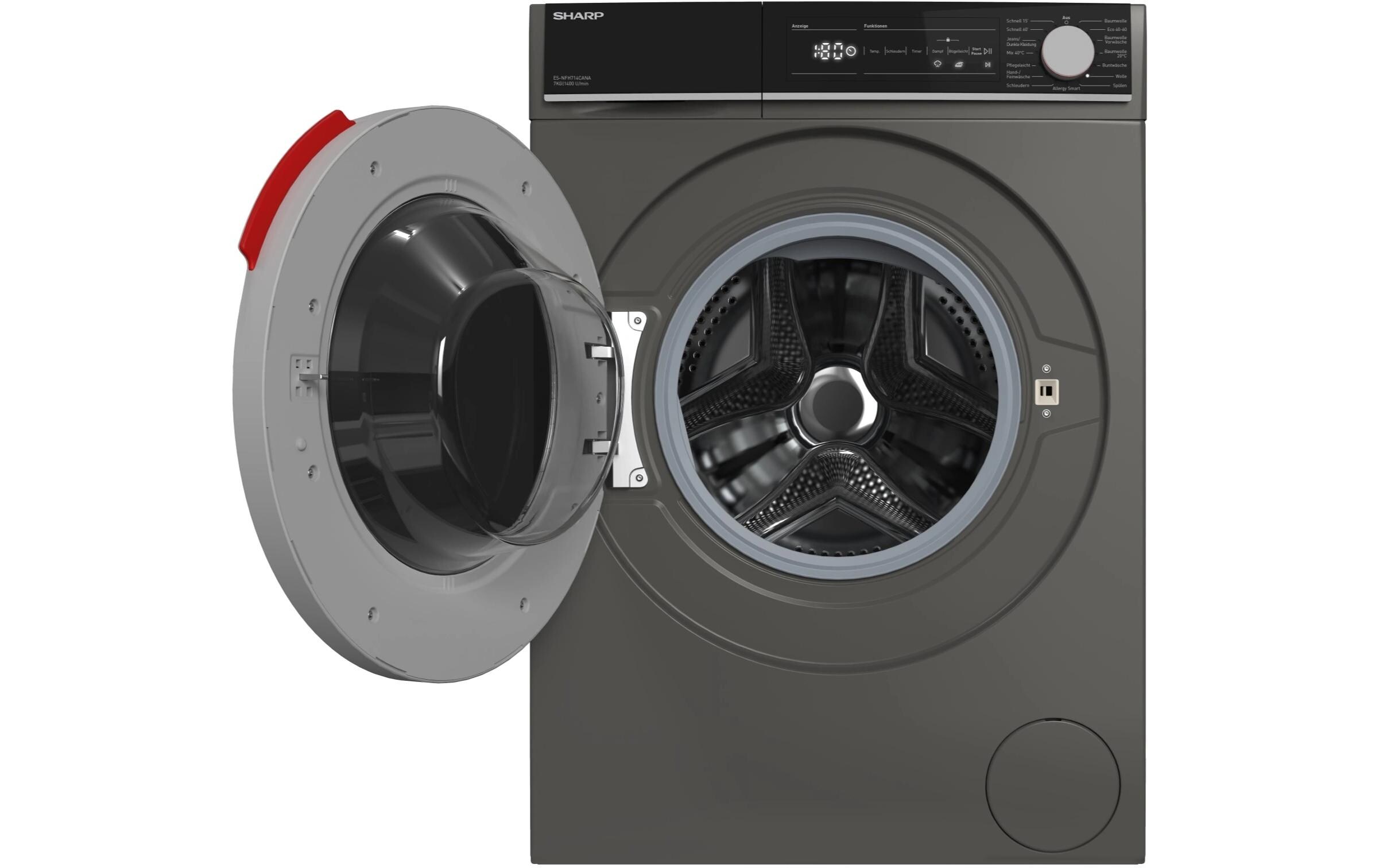 Waschmaschine ES-NFH714CANA-DE Links<br>Frontloader mit 7 kg Ladekapazität