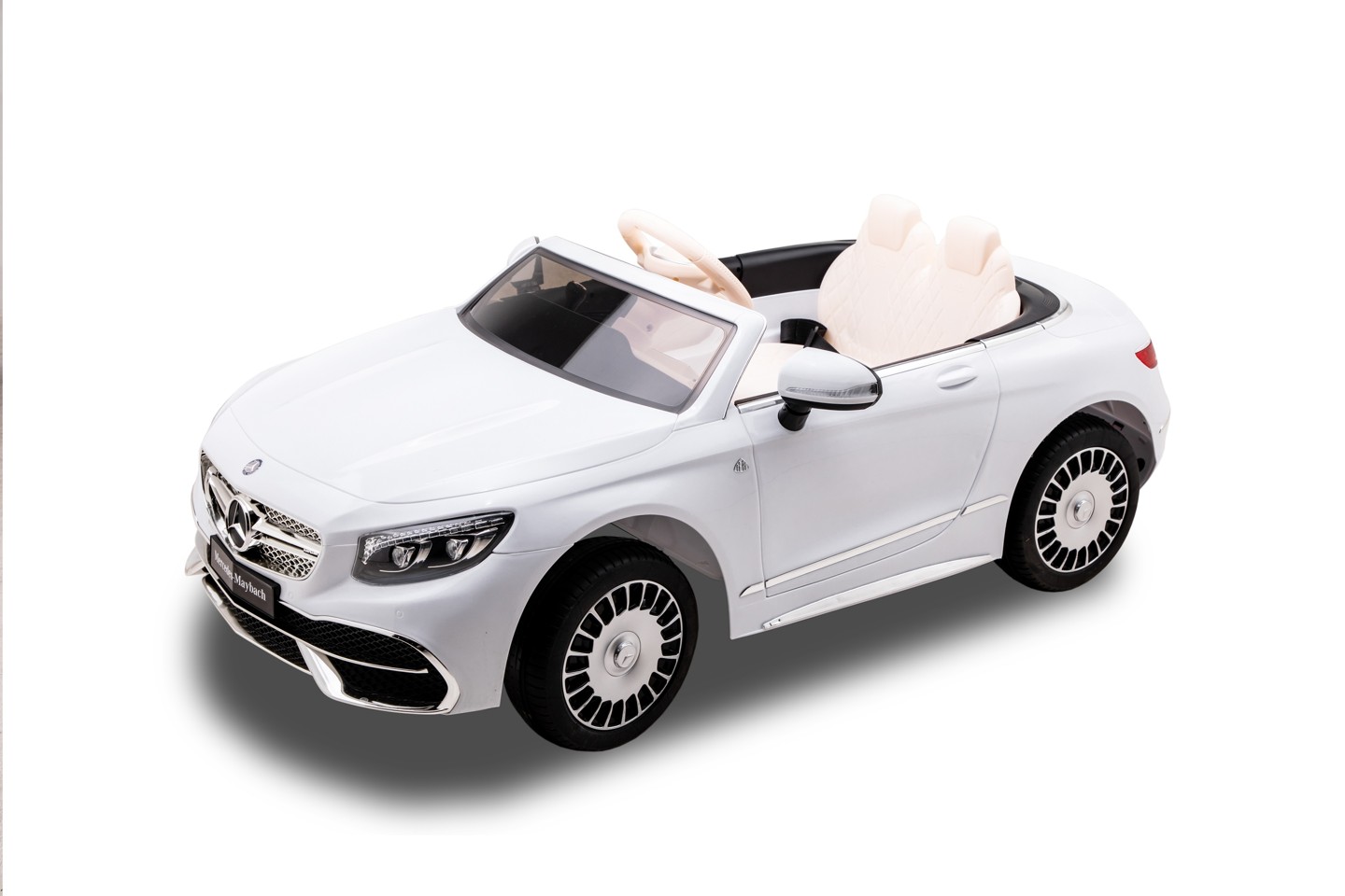 Race N' Ride - Mercedes Maybach S650 Cabriolet Elbil - Hvid