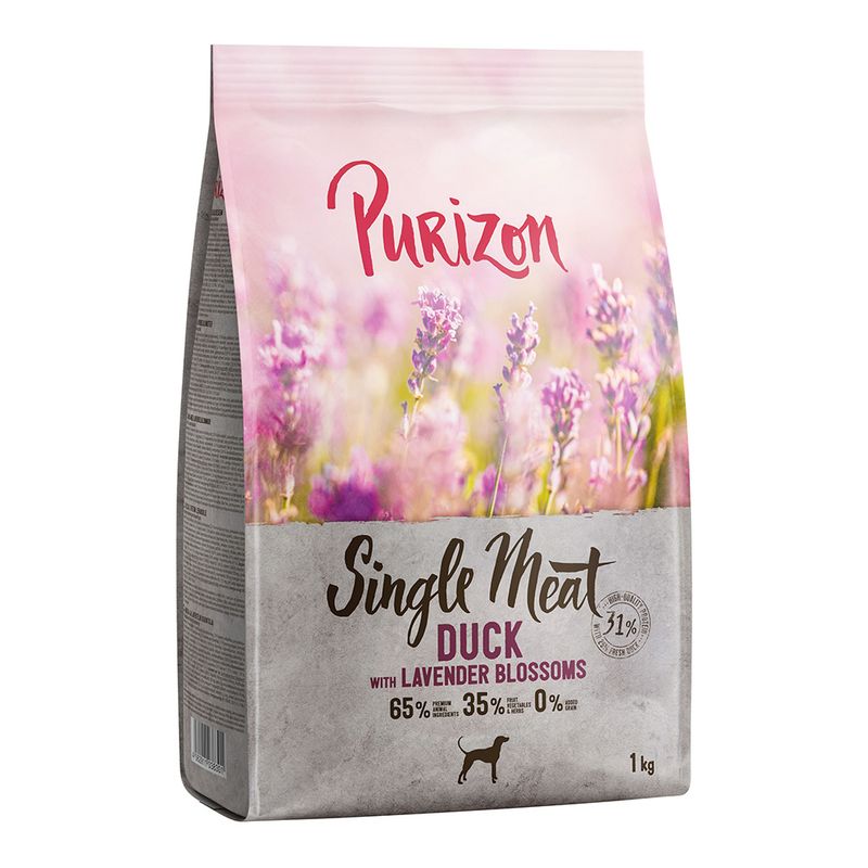 Purizon Single Meat Adult, canard & pommes, fleurs de lavande - sans céréales