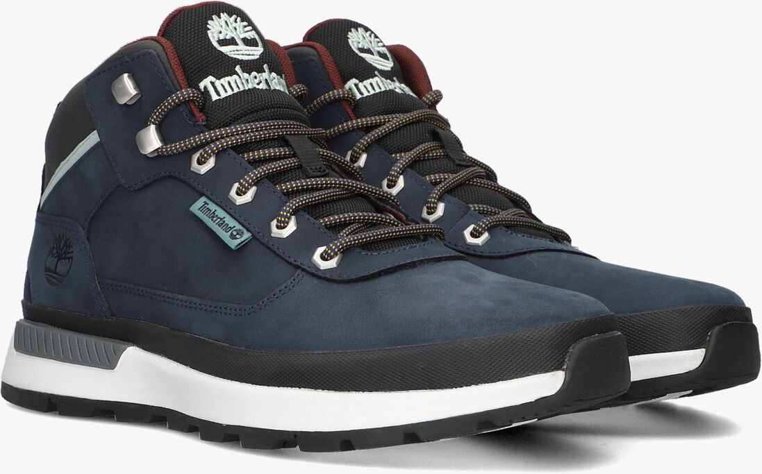TIMBERLAND blauwe timberland hoge sneaker field trekker mid lace