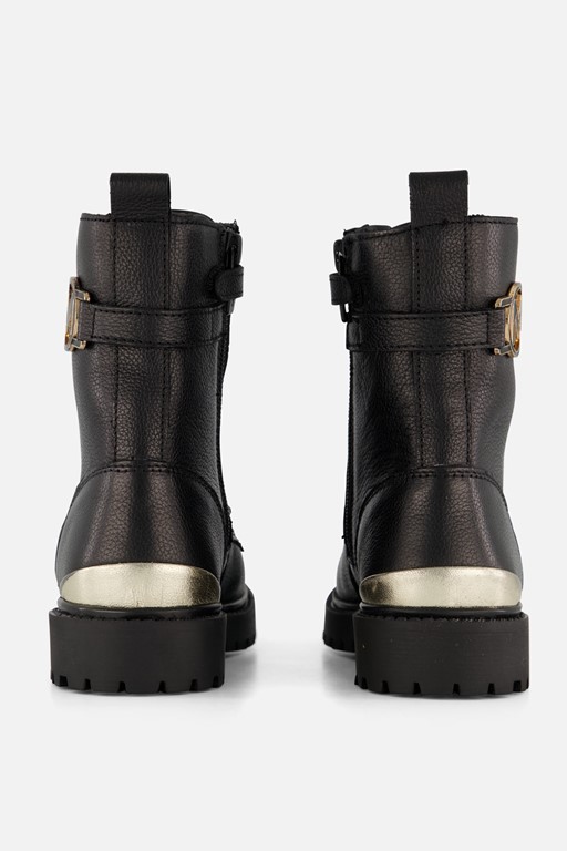 Mexx Sandy Sam Veterboots zwart Leer