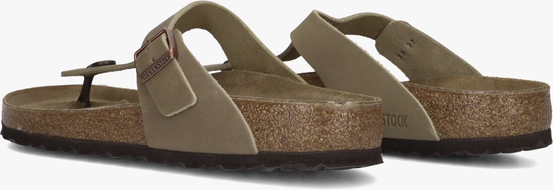 bruine birkenstock teenslippers gizeh heren