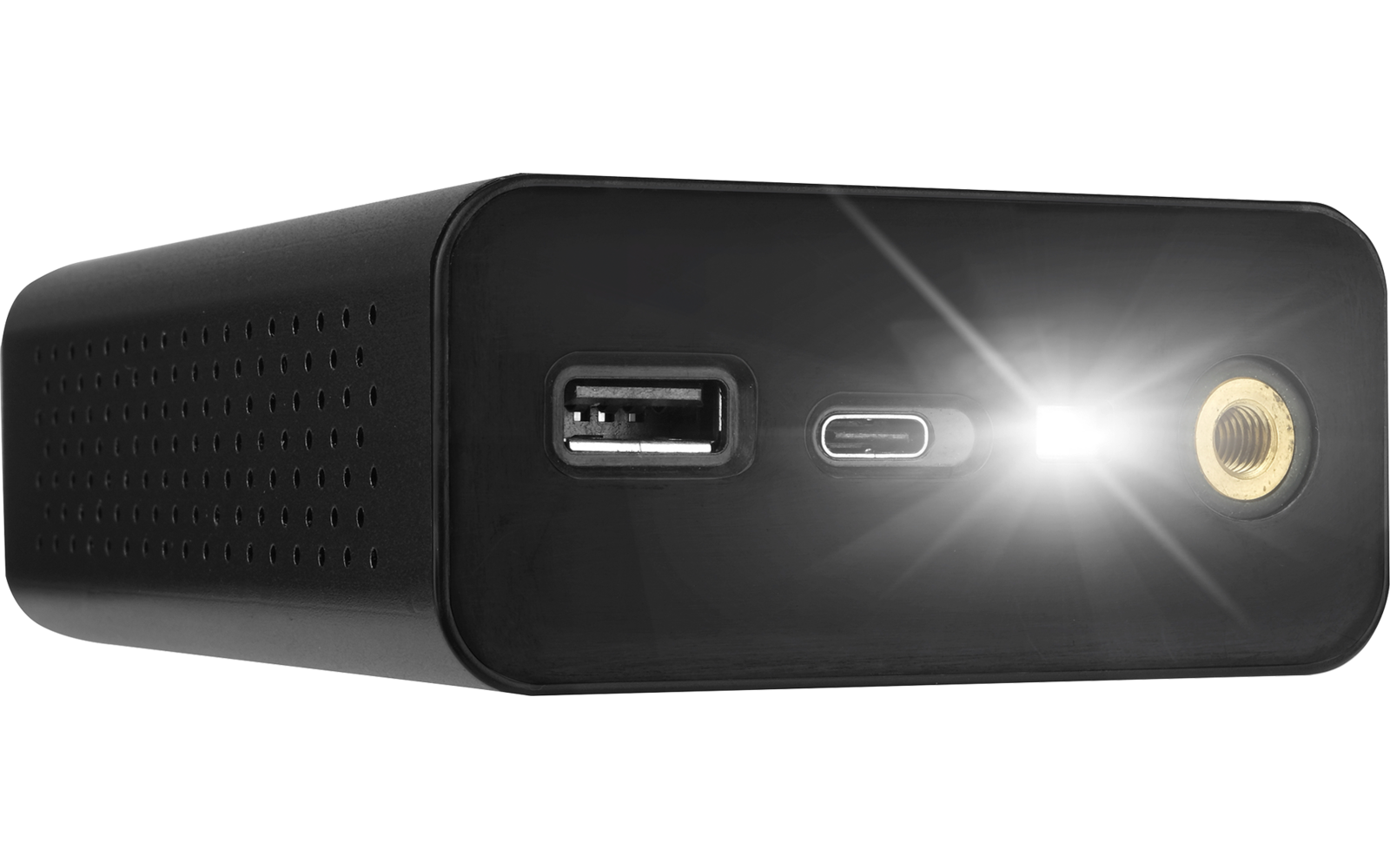 Eufab batteriebetriebener Mini Kompressor mit integrierter Powerbank 800 mAh