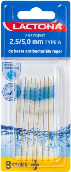 Lactona Ragers Easydent A 2.5/5.0 mm 8 stuks