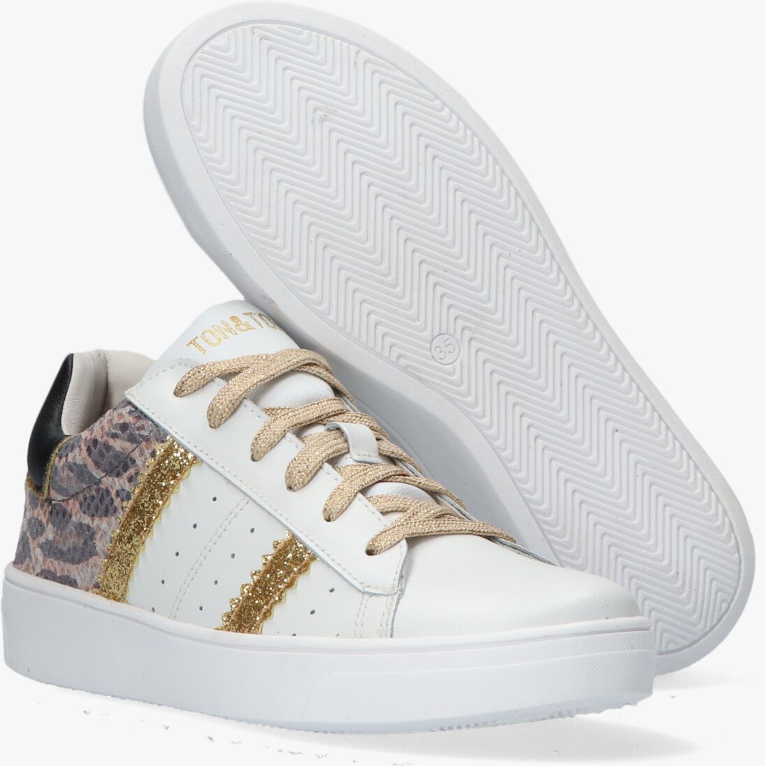 TON & TON witte ton & ton lage sneakers erica