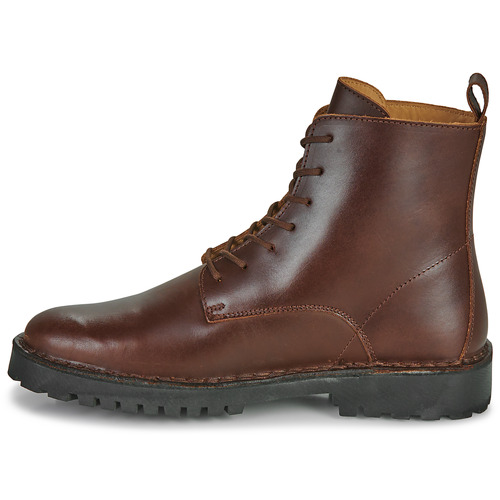 Selected - SLHRICKY LEATHER LACE-UP BOOT Marrón
