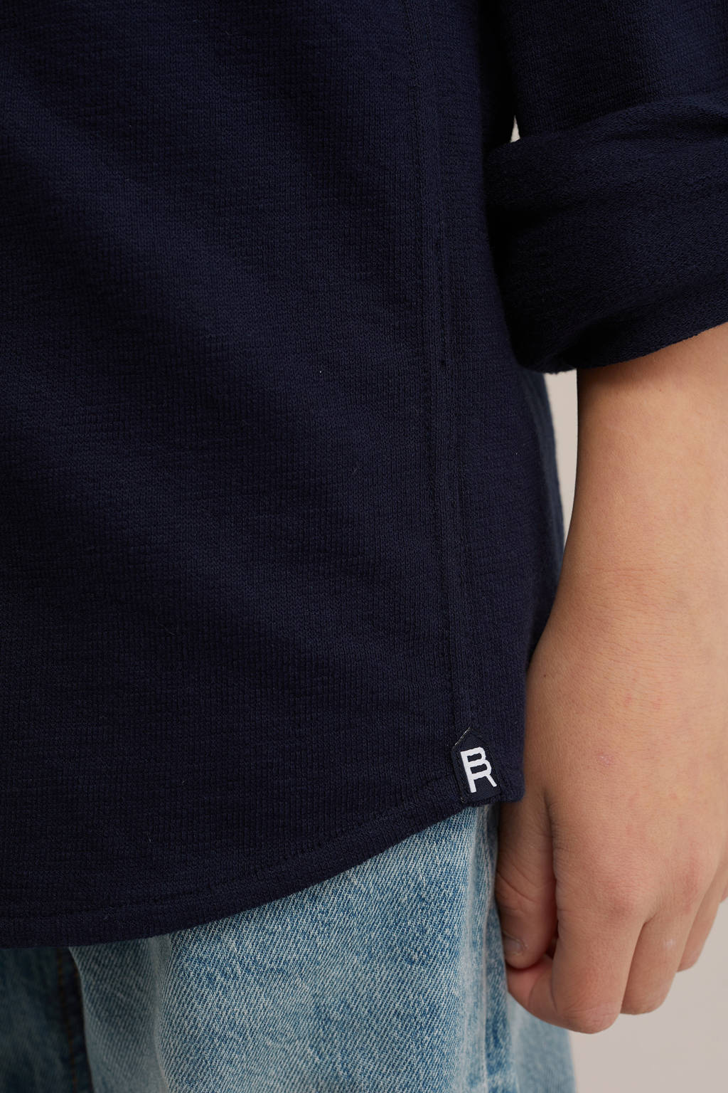 WE Fashion overhemd donkerblauw